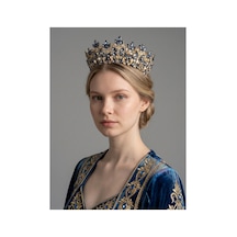 Golden Night Crown-gelin,kına,nişan,söz,after,bride,party Taç Lacivert - 889679471 Lacivert