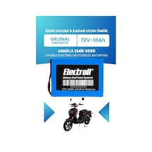 Arnica Emir 6000 Batarya Standart Kapasite Lifepo4 72v 18ah Elektrikli Motosiklet Bataryası