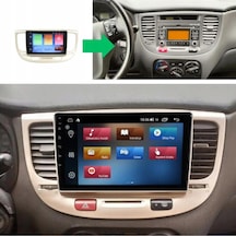 Kia Rio Android Gps Carplay 8+256 Gb Kamera + Çerçeve 2005-2011 Yazılımsal 9"
