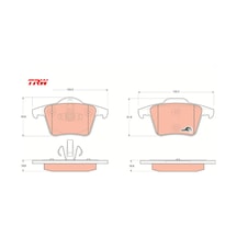 Arka Balata Volvo Xc90 2.5t 02 D5 02 T6 02 D5 V8 05 D5 09 3.2 06 D5 09 Trw 274330/ 274512/ 30793093/ 274528