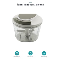 İpli El Rondosu - 3 Bıçaklı - Manuel Doğrayıcı