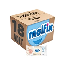 Molfix Islak Havlu Mendil Izotonik Yeni Doğan 18 Li Set 50 Yaprak