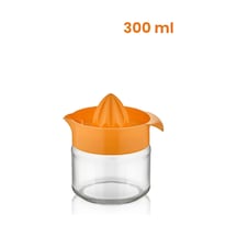 Cam Limon Sıkacağı, Narenciye Sıkacağı, Portakal Sıkacağı Cam Narenciye Sıkacağı 300ml - Turuncu Cam Diğer