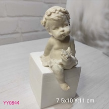 Yy0844 Ayağı Kelebekli Oturan Bebek Küp Dahil Değil Silikon Kalı