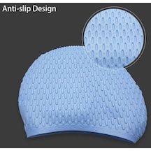 Dm Parçacıklı Kalınlaştırıcı Yüksek Esneklikli Kaymaz Silikon Yüzme Bonesi Beyaz Beyaz