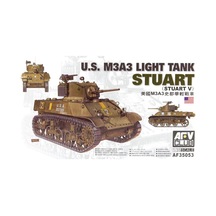Afv Club Af35053 1/35 Ölçek, M3a3 Light Tank, Plastik Model Kiti-50057