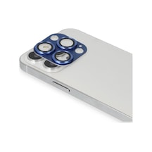İphone 13 Pro Max Pers Alüminyum Kamera Lens - Lacivert