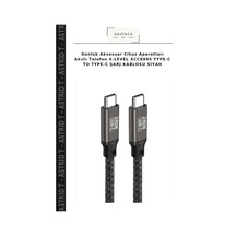 Günlük Aksesuar Cihaz Aparatları Akıllı Telefon X-level Xcc8995 Type-c To Type-c Şarj Kablosu Siyah