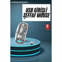 Kablosuz Mouse Fare Şarjlı Bluetooth Wireless Çift Modlu Sessiz - Lisinya Diğer