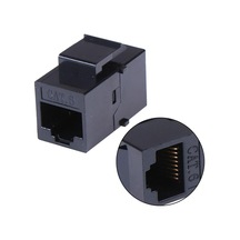 Ayt Powermaster Pm-25454 Rj45 Cat6 Dişi Dişi 8p-8c Ara Kaplin Coupler Adaptör Siyah İnternet Kablosu Birleştirici Ek