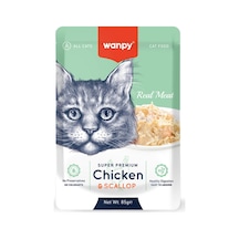 Wanpy Kedi Pouch Tavuk Deniz Taraklı