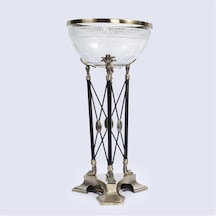 Vitale Metal Cam Ayaklı Meyvelik 30 30 53 Cm