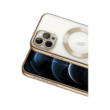 Apple iPhone  Uyumlu  13 Pro Kılıf Kross Magneticsafe Kapak - Gold