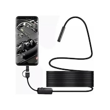 Vtn-02 Endoskop Yılan Video Kamera Led Li 2 Metre 7 Mm Sert Kablo Su Geçirmez 1