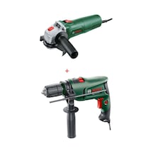 Bosch Universal Grind Taşlama Makinesi 750W 115 MM 1 Ad Disk + EasyImpact 600 600W Darbeli Matkap
