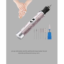 20.000 Rpm Tırnak Matkabı + Mini Led Oje Kurutma Cihazı Seti Yeni Nesil