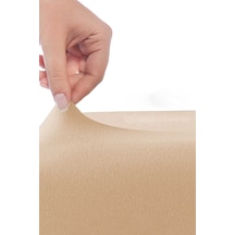 Çift Kişilik Düz Penye %100 Pamuklu Lastikli Çarşaf 200x200 Cm Battal Boy Newsheet Kahverengi Renkli