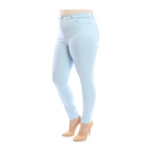 Hanezza Full Likralı Keten Pantolon Mavi - 4035134 Mavi
