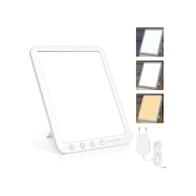 Gün Işığı Lambası 15000 Lux, Uv İçermeyen Led Işık Terapi Lambası Gün Işığı, Led Gün Işığı Lambası, Dokunmatik Kontrol Güneş Işığı Lambası, Ev/ofis İçin Tam Spektrum Lambası
