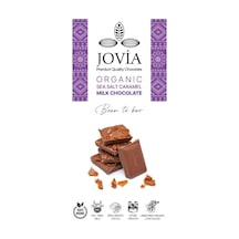 Jovıa Organıc Sea Salt Caramel Mılk Çikolata 85 G - 2 Adet Tarı