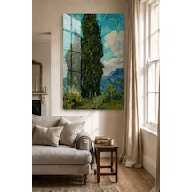 Vincent Van Gogh Cypresses Selviler Ve Doğa Manzarası Post-empr