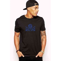 Sparco Logo Baskılı Siyah Erkek Tshirt (528608655)