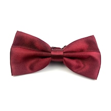 Demfashion Bordo Düz Erkek Papyon Bordo