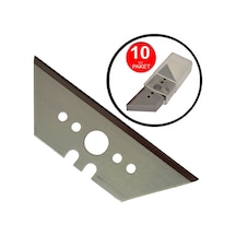 Kalite Trapez Maket Bıçağı Yedeği Halı Kesme Maket Yedeği Üçgen Baklava Kısa Yedek Bıçak -10 Lu Pake