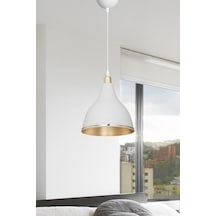 Ag Lightdesign Beyaz Sarkıt Avize Yatak Odası Salon Mutfak Koridor Lamba Içi Gold 17 Agnm18 Diğer