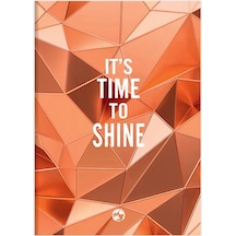 Metalik Notebook Düz Defter Shıne 17x24