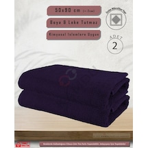 2 Adet 50x90cm Mor Mikrofiber Saç Havlusu, Spor Ve Berber Havlusu, Duş Havlusu