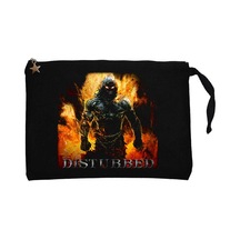 Disturbed Indestructible Siyah Clutch Astarlı Cüzdan / El Çantası