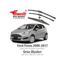 Ford Fiesta Ön+Arka Muz Silecek Takımı 2008-2017