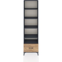 Arges Dolap 5 Raflı Tek Çekmeceli 60x30x221 Antrasit-çam Antrasit
