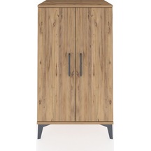 Hyperion Komodin 2 Raflı 2 Kapaklı 60x44x106 Çam-çam Çam