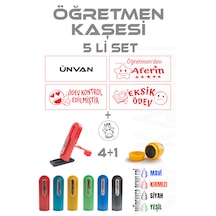 Öğretmen Kaşesi Aferin Kaşesi Cep Kaşesi 5 Li Set