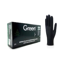 Green Pudrasız Nitril Eldiven Siyah L 100'lü Paket