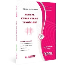Egem Yayınları Egem Yayınları Aöf Sayısal Karar Verme Teknikleri Bahar Dönemi