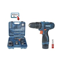 Proter Ps352 Kit Şarjlı Vidalama 52 Parça Set