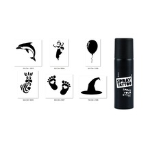 Airbrush Tattoo Cadı Zebra Spray Tattoo Geçici Sprey Dövme Seti