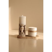 Giselle Golden Muse Candle & Beige Duo Bej - Altın