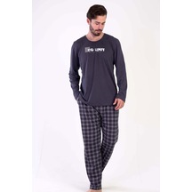 Erkek Uzun Kol Füme Pijama Takım C3t0n5o021 001