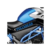 Cfmoto 250 Nk Pull&bear Orta Şase Tasarım Motosiklet Sticker Etiket Modeli Mavi