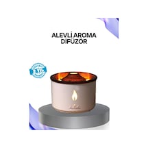 Volkan Efektli Aroma Difüzörü - Sessiz Çalışma Otomatik Kapanma Ve Led Işık Renkli