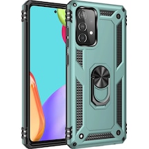 Newface - 820 - Samsung Galaxy A33 5g Kılıf Sofya Yüzüklü Silikon Kapak - Edntrend - - Yeşil