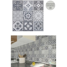 Trendpoint 3d 30 30cm Mutfak Tezgah Arkası Kaplama Pvc Kendinden Yapışkanlı Seramik Görünümlü Banyo