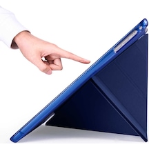 Apple Uyumlu iPad 9.7 2017 5.nesil Kılıf Zore Tri Folding Kalem Bölmeli Standlı Kılıf Kapaklı Kılıf