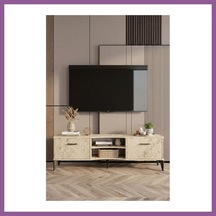 Bezos Vera Tv Sehpası Suntalam Ekru 160x35 Rengaren