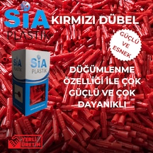 8 X 51 Kırmızı Dübel - 1 Paket 200 Adet