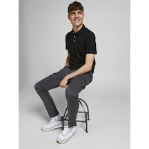 Jack & Jones Jjepaulos Erkek T-shirt 12136668 Black Siyah